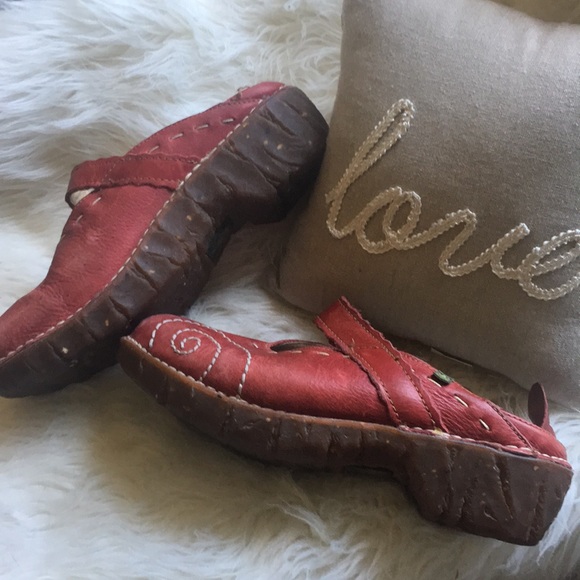 Red El Natura Lista Clogs - Picture 2 of 8